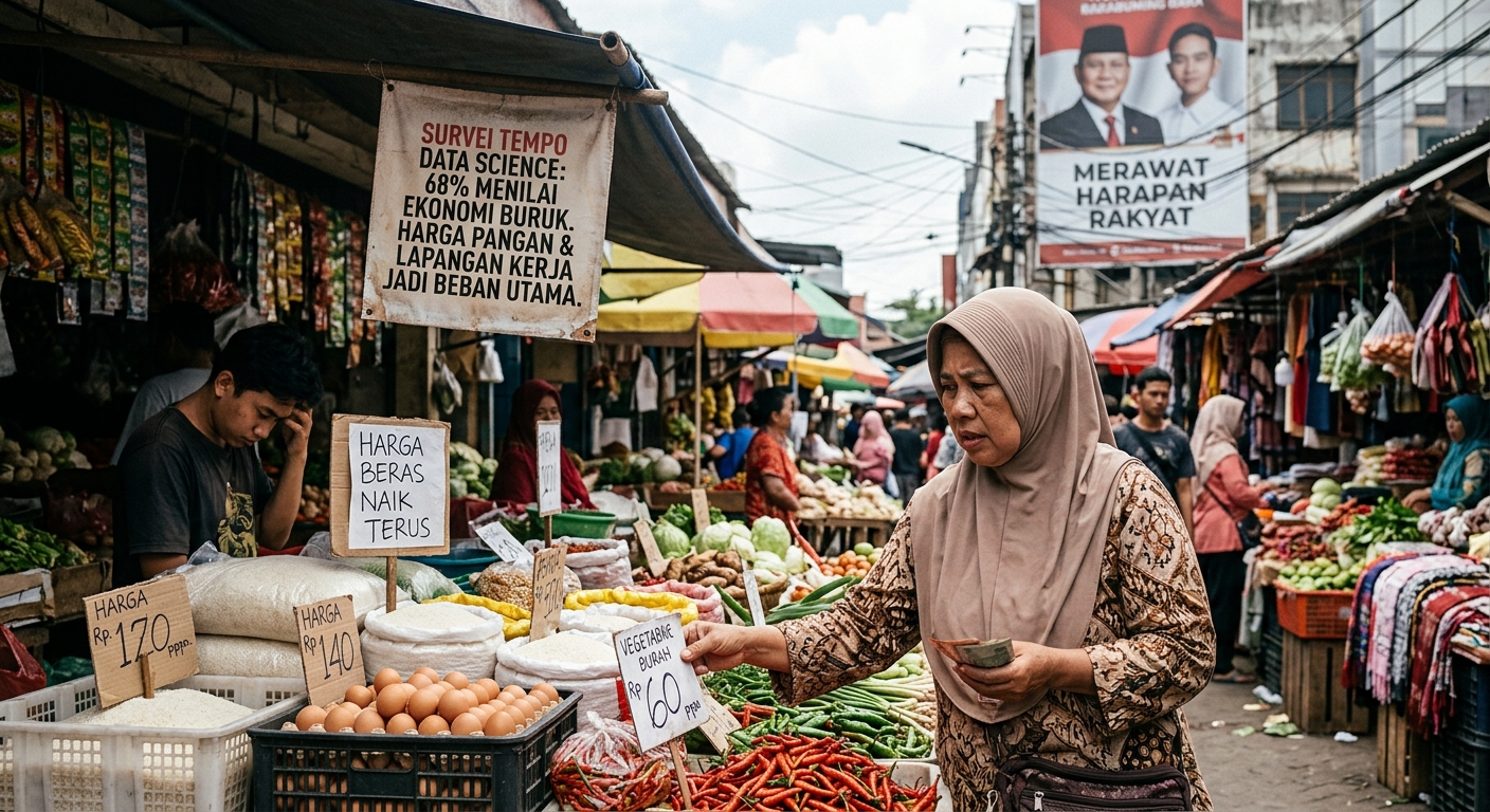 Survei Tempo Bukti Ekonomi Berbicara Lantang dari Pidato