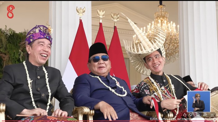 Prabowo Diapit Jokowi-Gibran, Parpol: Hubungan Harmonis