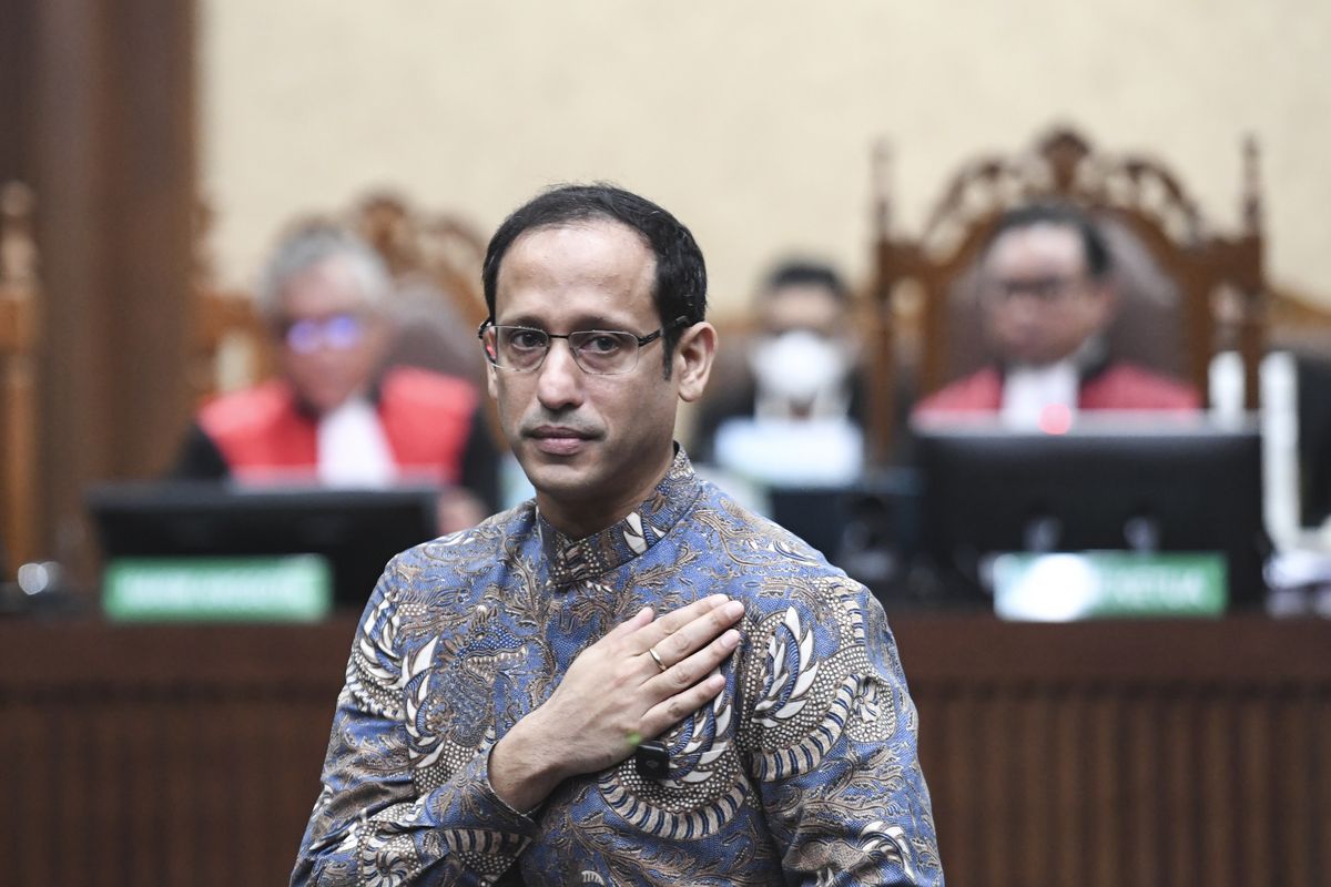 Vonis 10 Tahun untuk Nadiem, Hakim Sebut Negara Rugi Rp1,5 Triliun